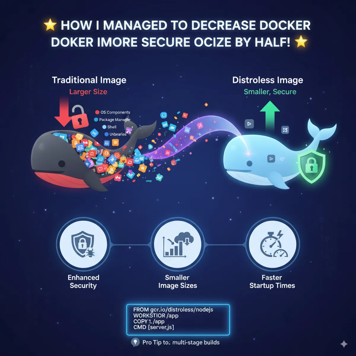 🌟 How I Decreased Docker Image Size by Half with Distroless Images