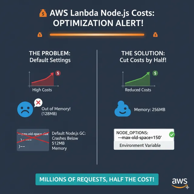 🚨 AWS Lambda Costs ALERT! 🚨 Optimizing Memory and Node.js Garbage Collection